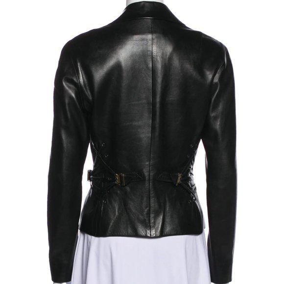 CHRISTIAN DIOR leather Blazer - Picture 2 of 2